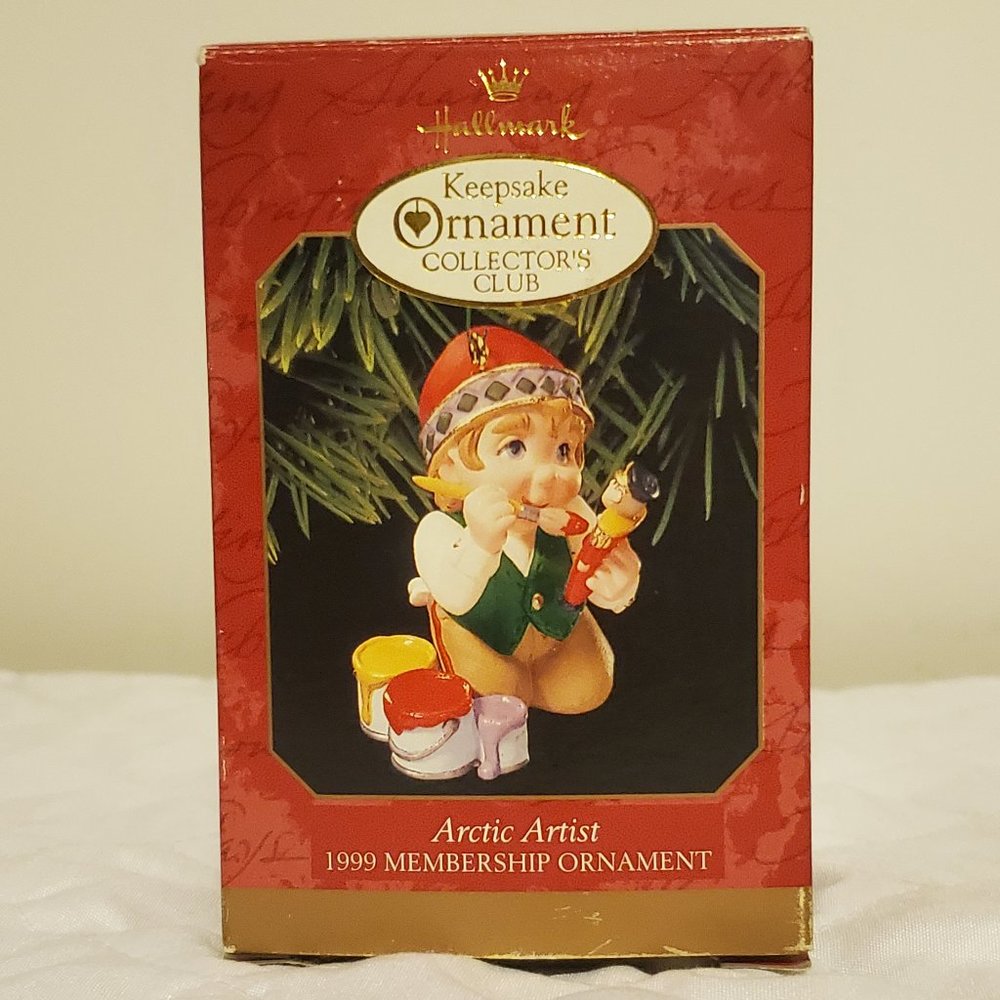 Hallmark Keepsake Ornament Collector's Club - Arctic Artist- 1999